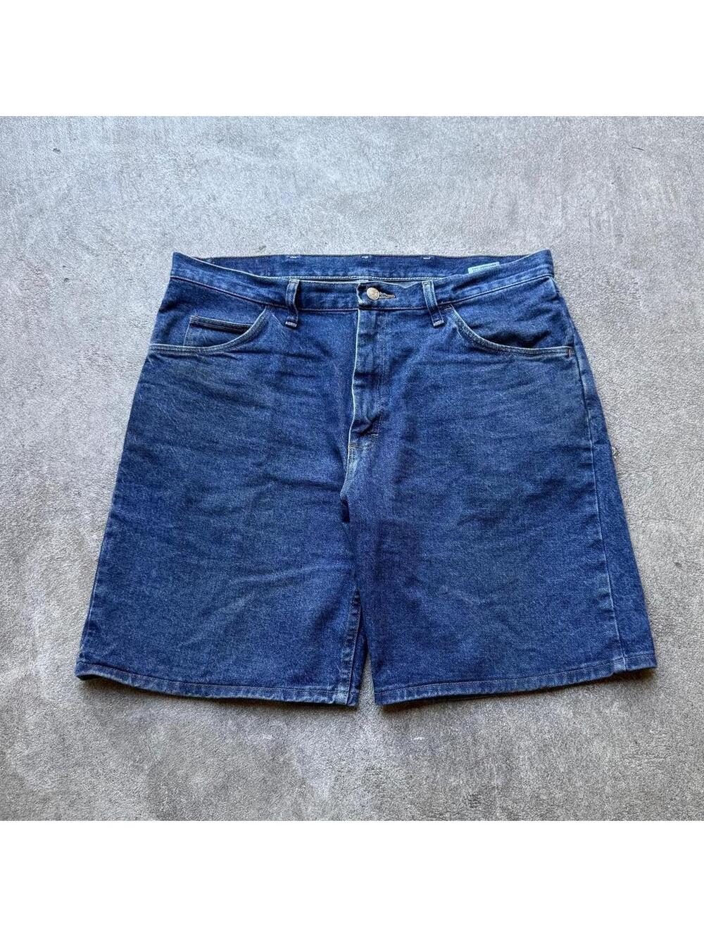 Y2K Wrangler Baggy Blue Denim Shorts